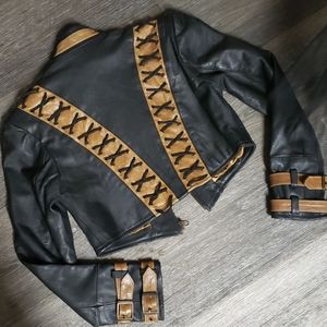 Cropped Leather Jacket